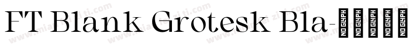 FT Blank Grotesk Bla字体转换
